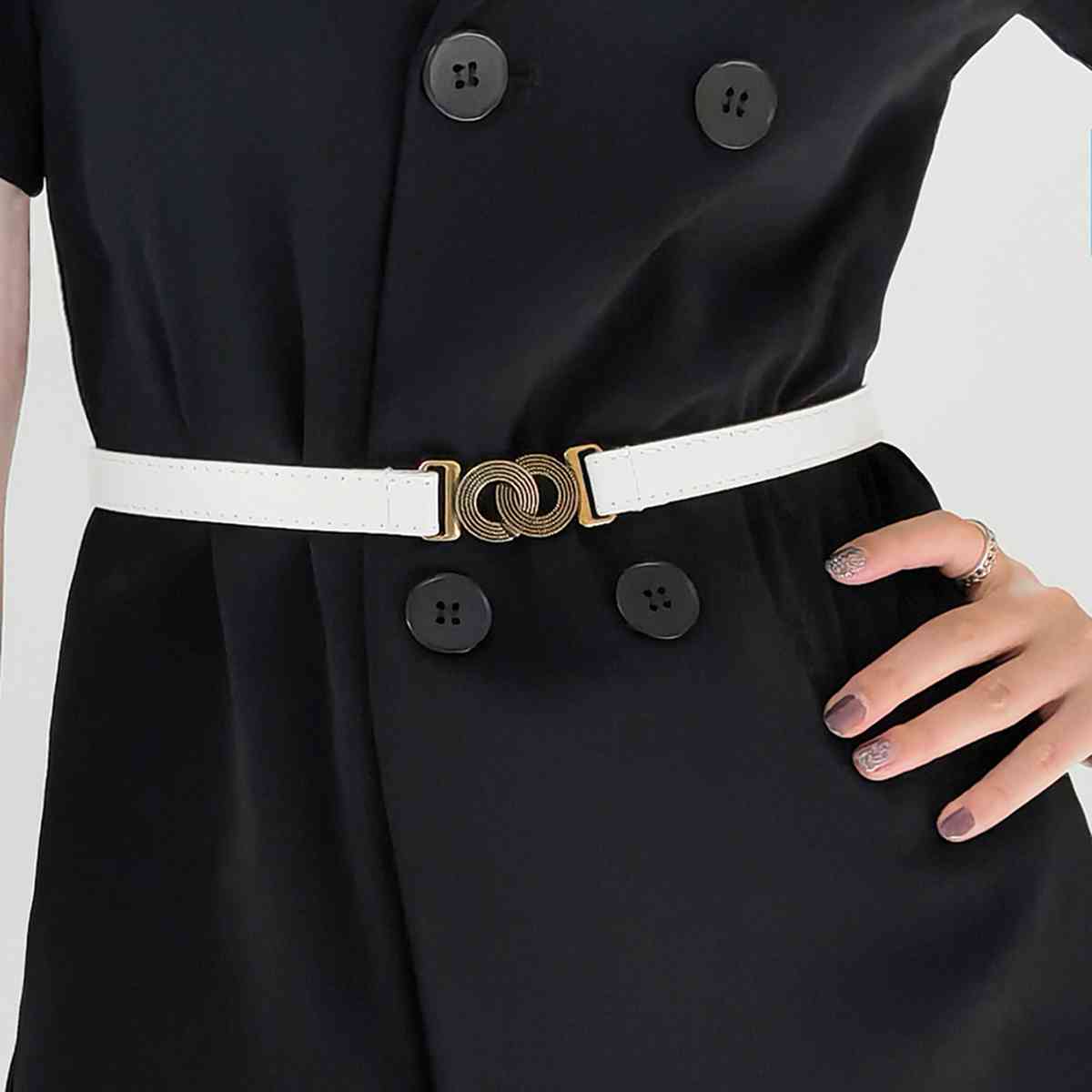 Alloy Buckle PU Belt BLUE ZONE PLANET
