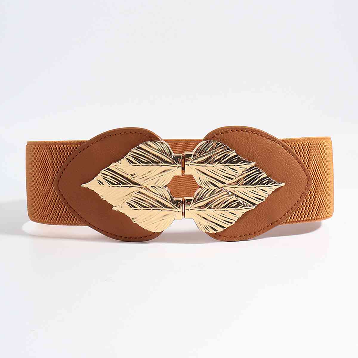 Alloy Leaf Buckle Elastic Belt BLUE ZONE PLANET