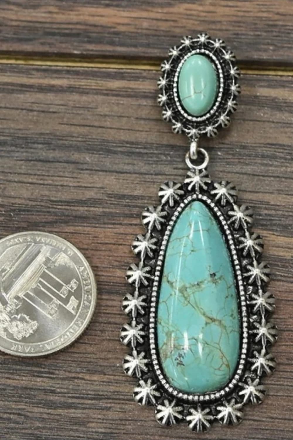 Blue Zone Planet | Artificial Turquoise Earrings BLUE ZONE PLANET