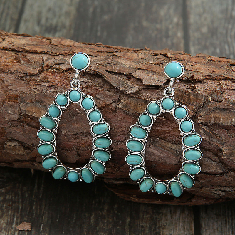 Artificial Turquoise Earrings BLUE ZONE PLANET