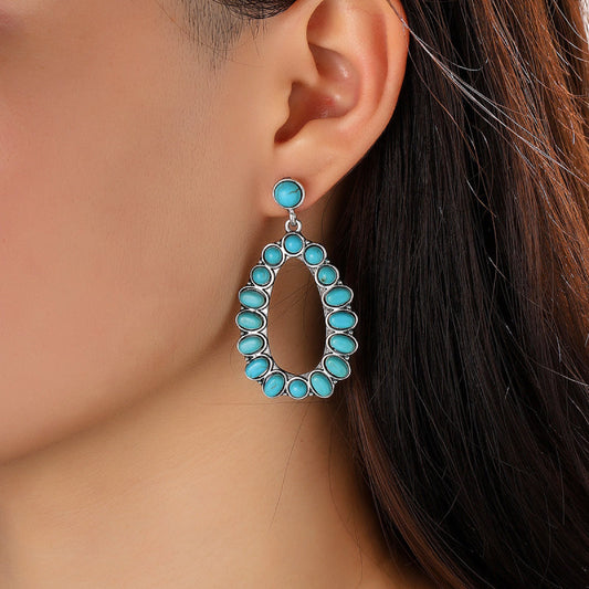 Artificial Turquoise Earrings BLUE ZONE PLANET