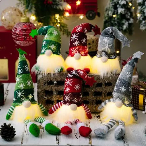 Assorted 2-Piece Light-Up Faceless Gnomes BLUE ZONE PLANET