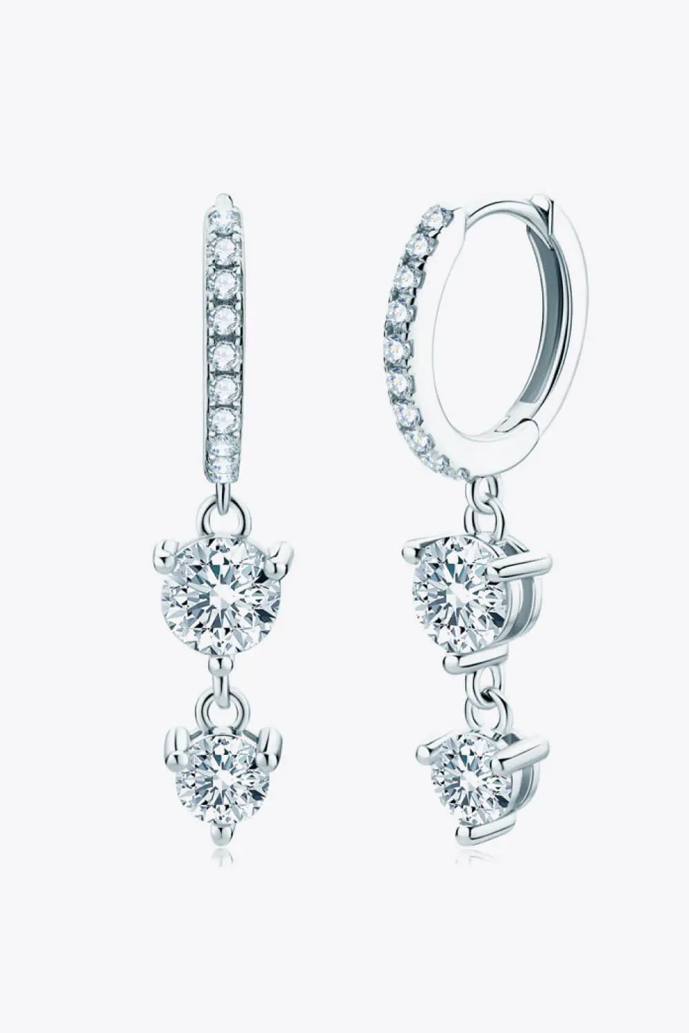 Be The One Moissanite Drop Earrings BLUE ZONE PLANET
