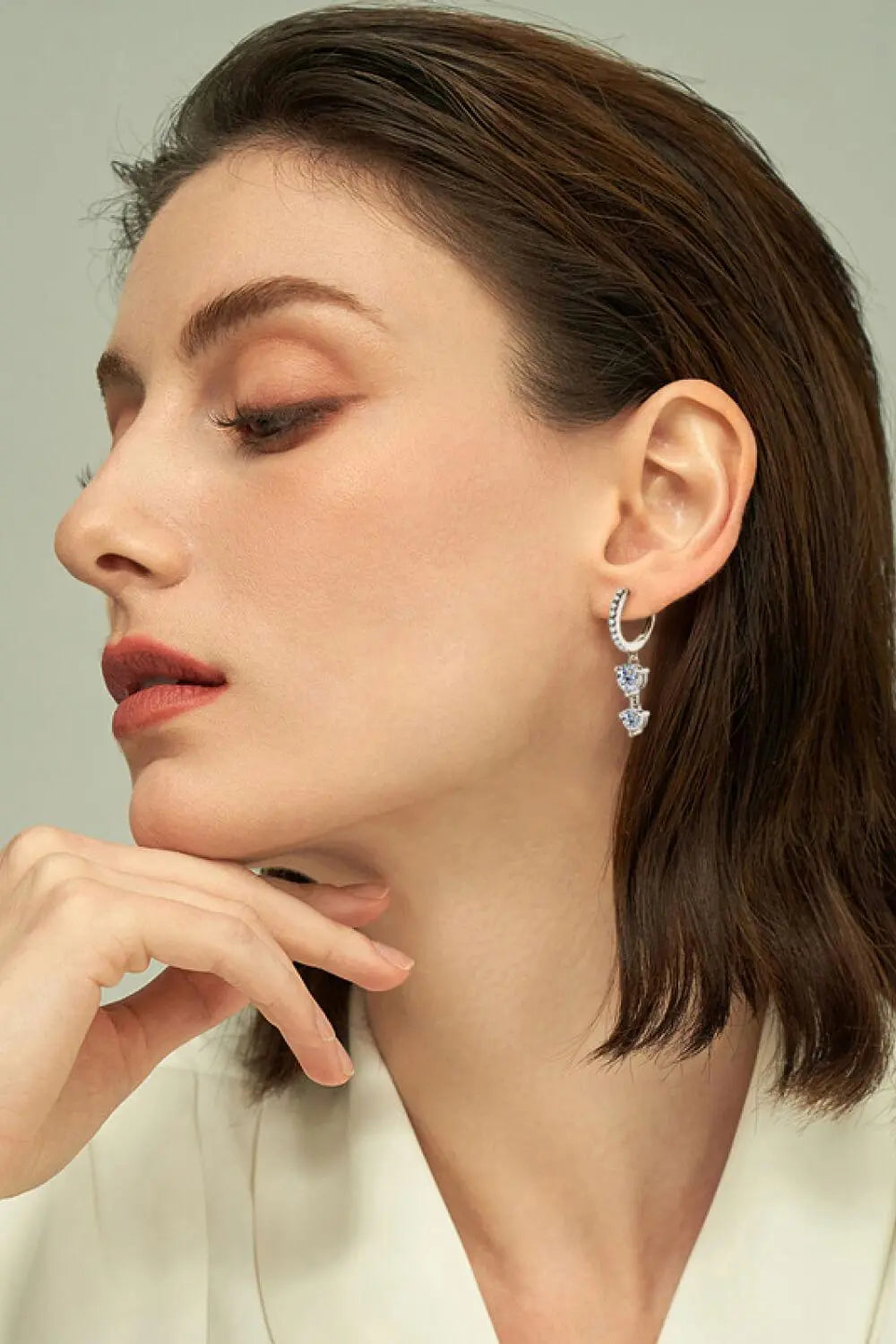 Be The One Moissanite Drop Earrings BLUE ZONE PLANET