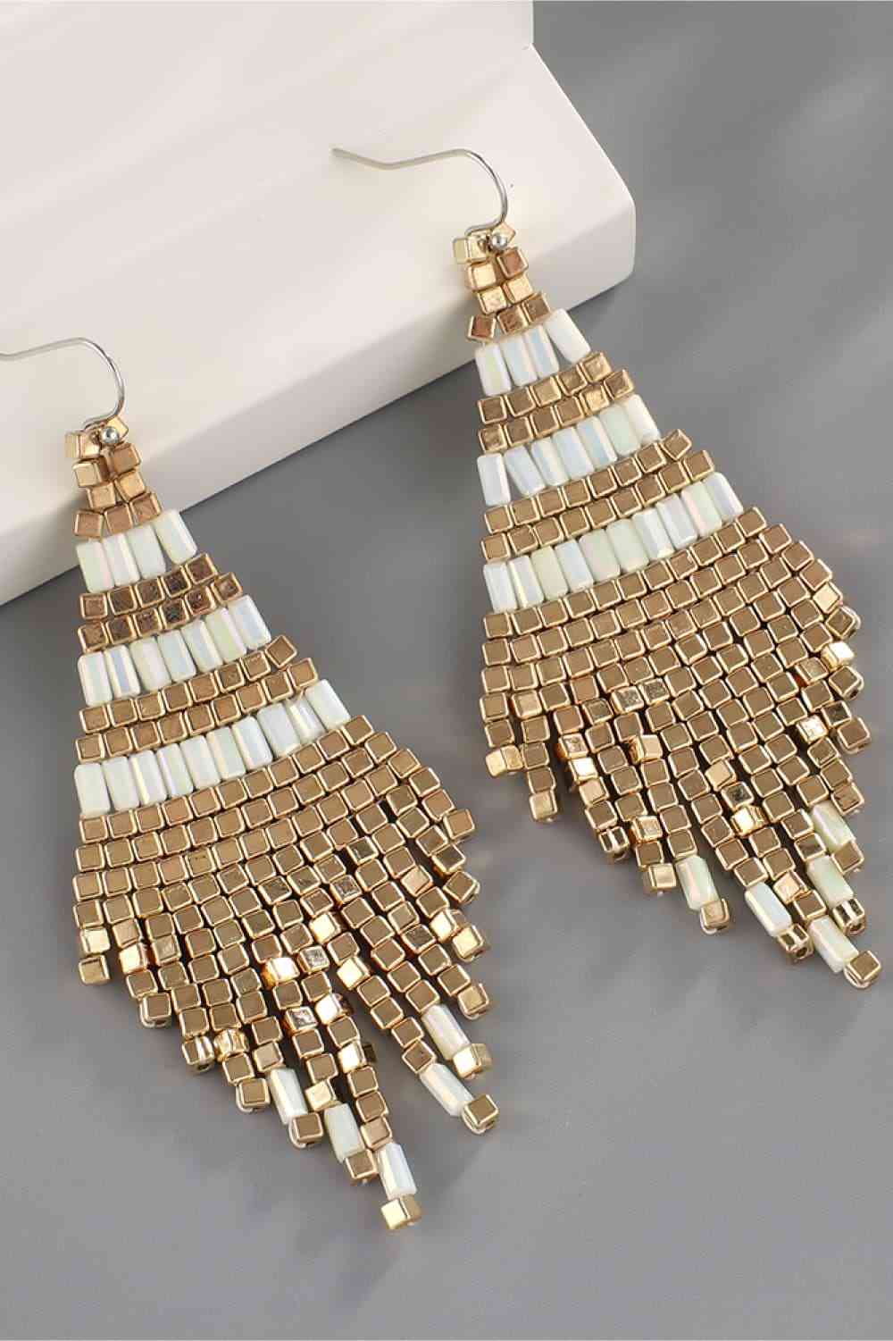 Beaded Dangle Earrings BLUE ZONE PLANET