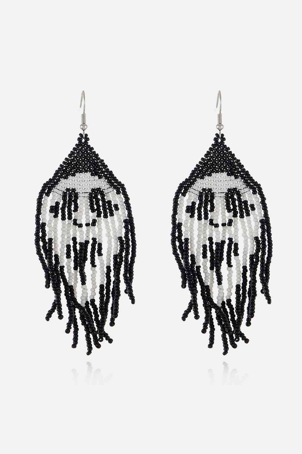 Beaded Dangle Earrings BLUE ZONE PLANET