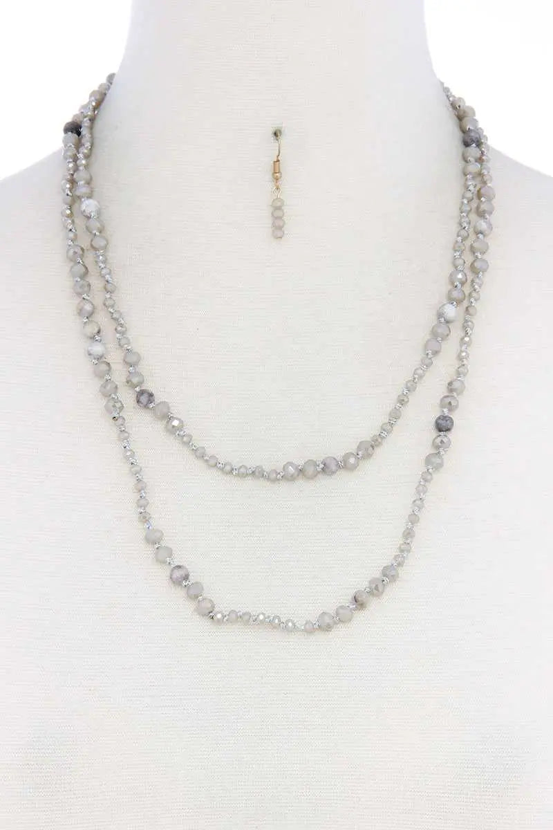 Beaded Necklace and Earring Blue Zone Planet