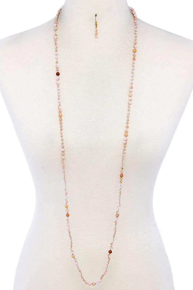 Beaded Necklace and Earring Blue Zone Planet
