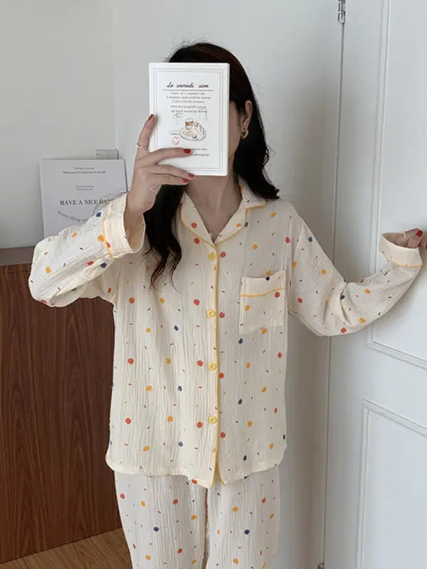 Blue Zone Planet | Angel's pure cotton gauze pajamas kakaclo
