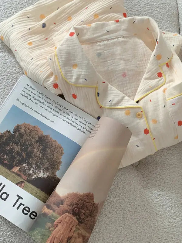 Blue Zone Planet | Angel's pure cotton gauze pajamas kakaclo