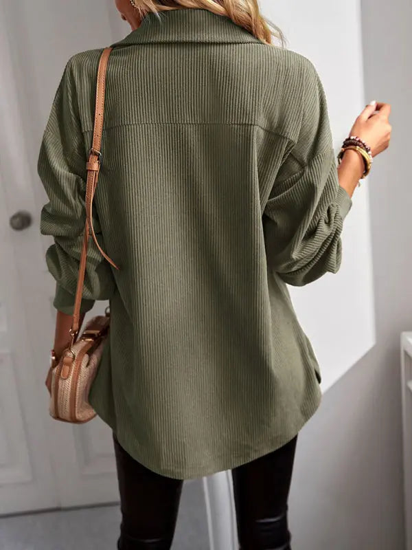 Blue Zone Planet | Ava's Long-Sleeved Top Shirt Jacket BLUE ZONE PLANET