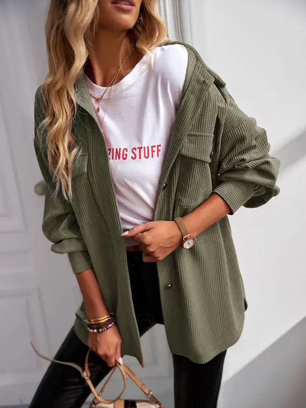 Blue Zone Planet | Ava's Long-Sleeved Top Shirt Jacket BLUE ZONE PLANET