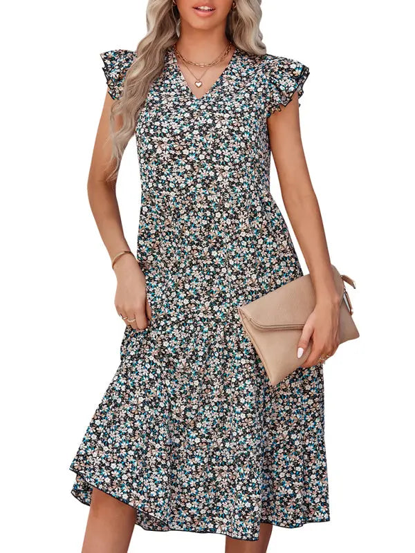 Blue Zone Planet | Ava's Satin Lace Stitching V-Neck Strapless Backless Dress BLUE ZONE PLANET