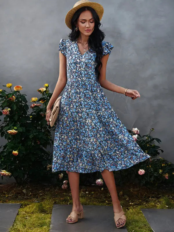 Blue Zone Planet | Ava's Satin Lace Stitching V-Neck Strapless Backless Dress BLUE ZONE PLANET