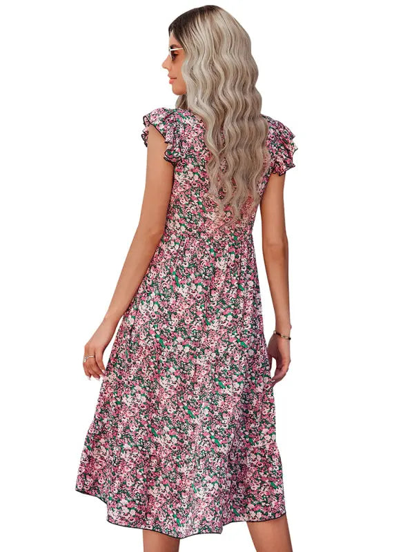 Blue Zone Planet | Ava's Satin Lace Stitching V-Neck Strapless Backless Dress BLUE ZONE PLANET
