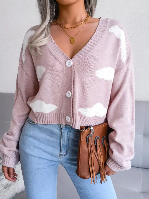 Blue Zone Planet | Baiyun knitted cardigan sweater BLUE ZONE PLANET