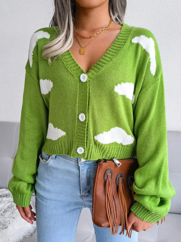 Blue Zone Planet | Baiyun knitted cardigan sweater BLUE ZONE PLANET