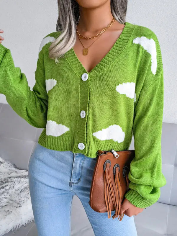 Blue Zone Planet | Baiyun knitted cardigan sweater BLUE ZONE PLANET