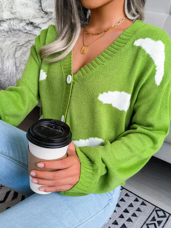 Blue Zone Planet | Baiyun knitted cardigan sweater BLUE ZONE PLANET