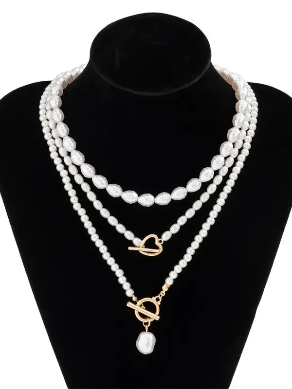 Blue Zone Planet | Baroque shaped pearl necklace creative irregular chain clavicle necklace BLUE ZONE PLANET