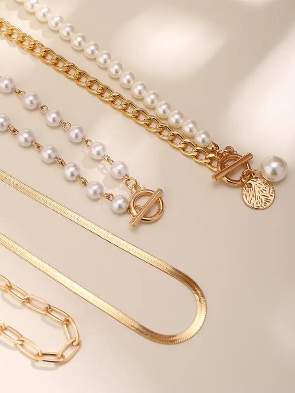 Blue Zone Planet | Baroque shaped pearl necklace creative irregular chain clavicle necklace BLUE ZONE PLANET
