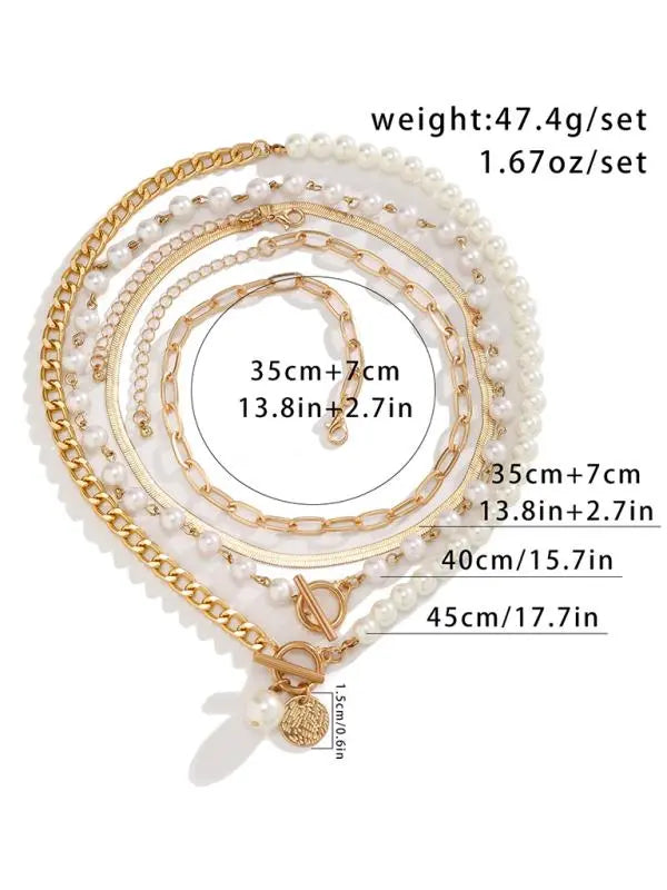 Blue Zone Planet | Baroque shaped pearl necklace creative irregular chain clavicle necklace BLUE ZONE PLANET