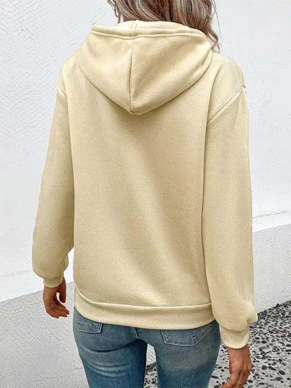 Blue Zone Planet | Ember's Love Leopard Casual Print Hooded Sweatshirt kakaclo