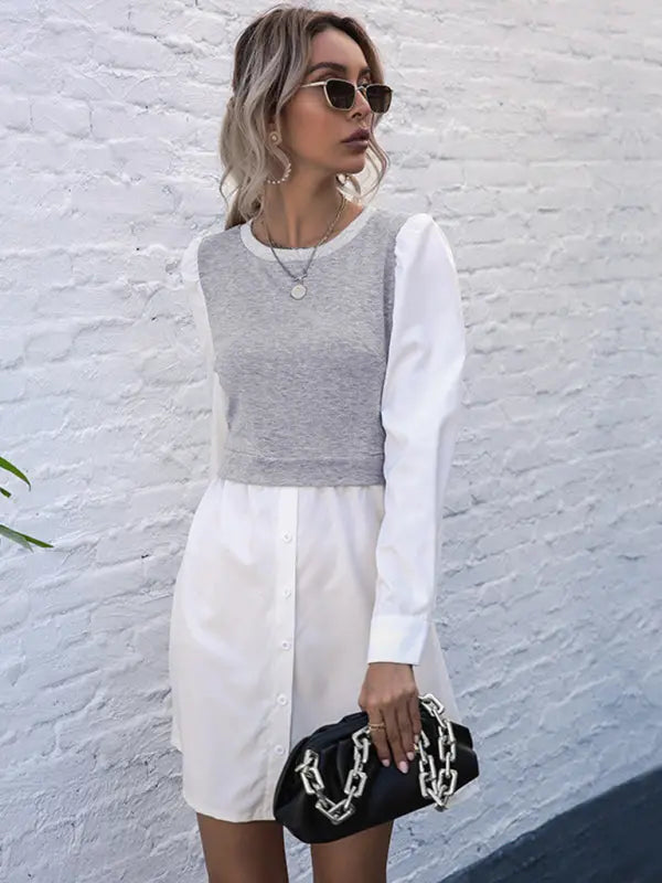 Blue Zone Planet | European and American women's new product explosion long -sleeved dress kakaclo