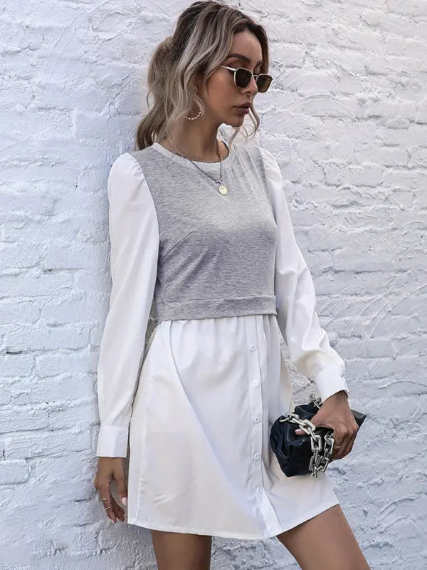 Blue Zone Planet | European and American women's new product explosion long -sleeved dress kakaclo