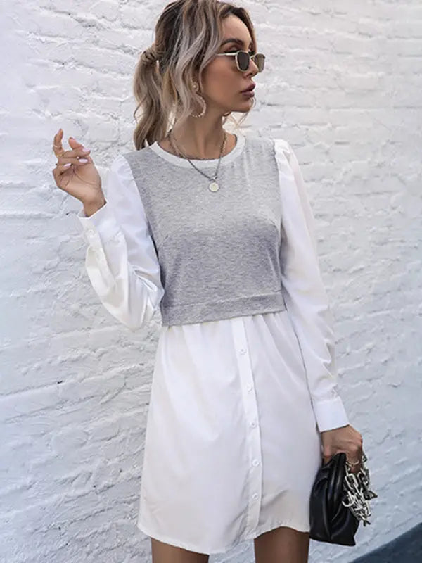 Blue Zone Planet | European and American women's new product explosion long -sleeved dress kakaclo