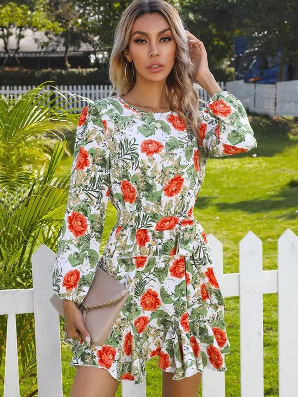 Blue Zone Planet | European and American women's new product explosion long -sleeved dress kakaclo