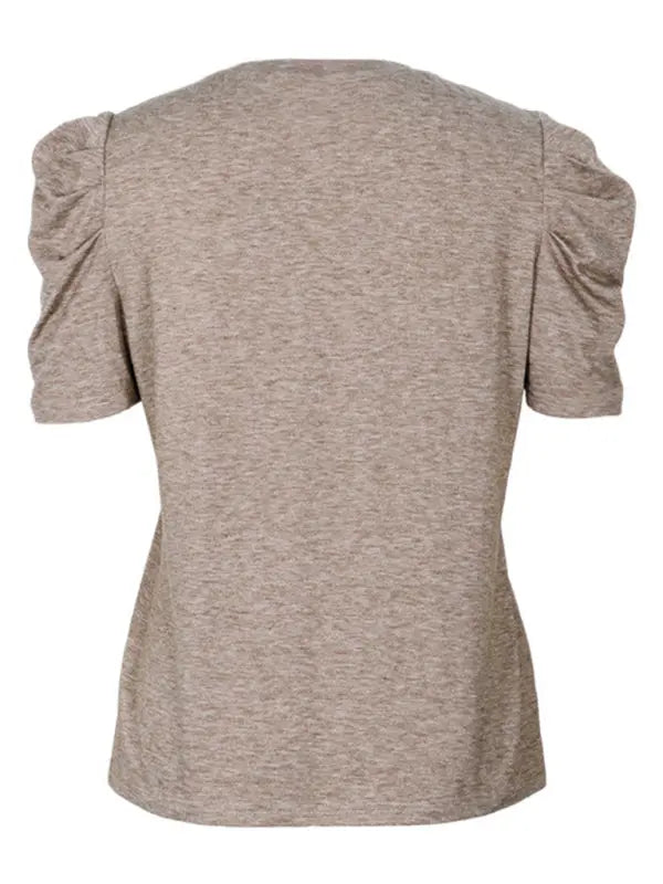Blue Zone Planet | Lace Spliced Puff Sleeve T-Shirt BLUE ZONE PLANET