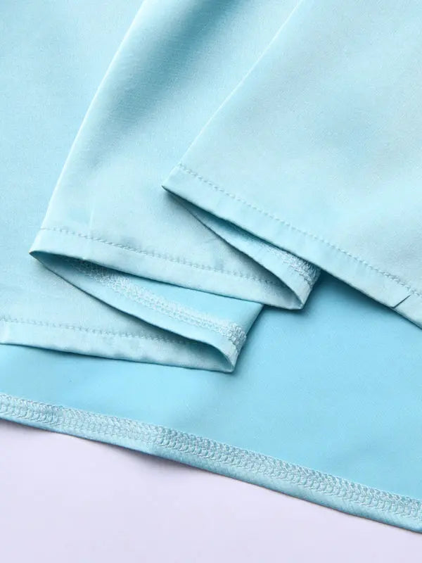 Blue Zone Planet | Lace splicing spaghetti strap skirt strap low-cut dress BLUE ZONE PLANET