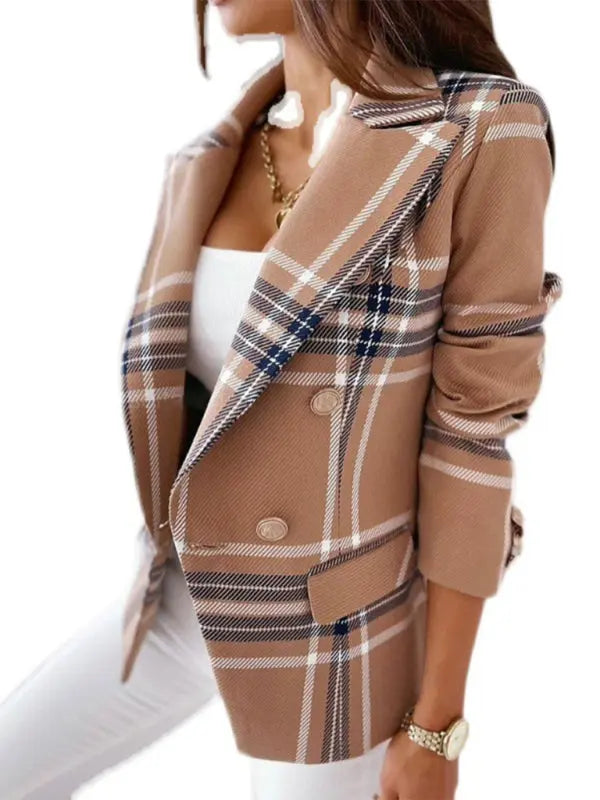 Blue Zone Planet | Long Sleeve Printed Suit Coat BLUE ZONE PLANET