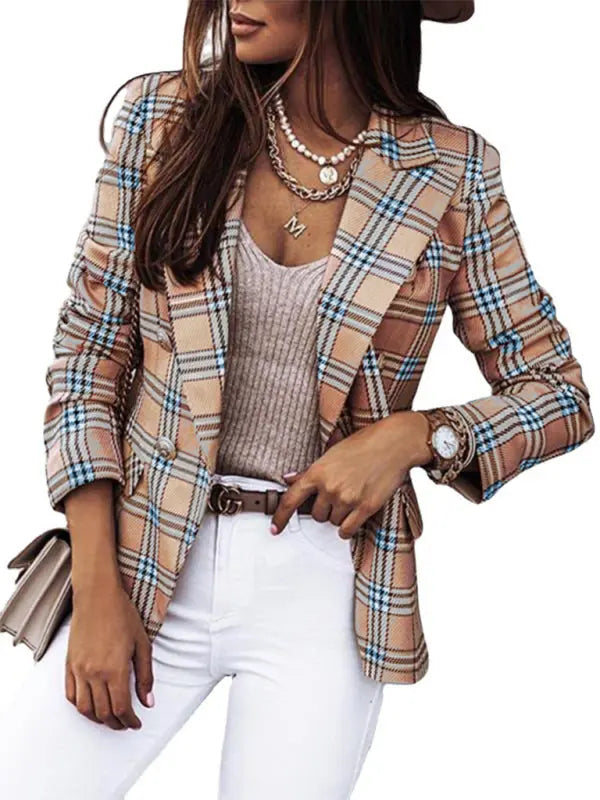 Blue Zone Planet | Long Sleeve Printed Suit Coat BLUE ZONE PLANET