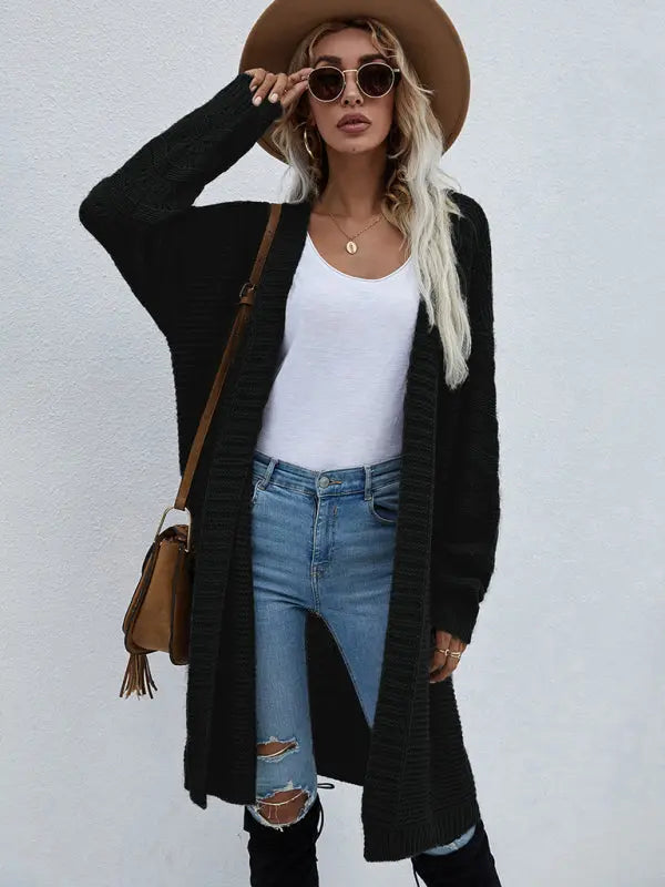 Blue Zone Planet | Open Knit Long Sleeve Cardigan BLUE ZONE PLANET