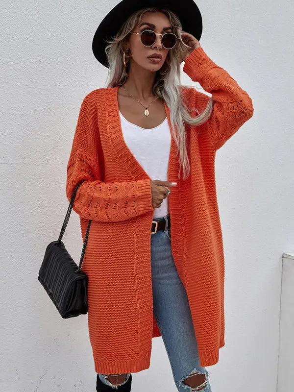Blue Zone Planet | Open Knit Long Sleeve Cardigan BLUE ZONE PLANET