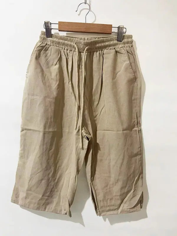 Blue Zone Planet | Scarlett's elastic casual cotton shorts with pockets kakaclo