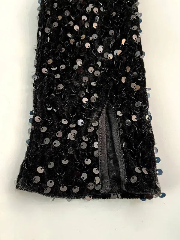 Blue Zone Planet | Women's new fashion sexy sequined long-sleeved dress kakaclo