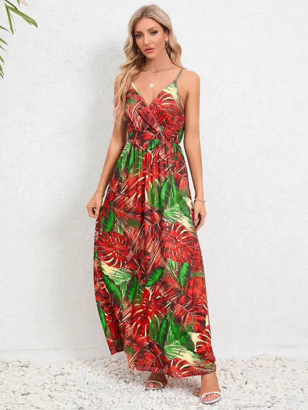 Blue Zone Planet | able and spaghetti strap backless slim holiday dress BLUE ZONE PLANET