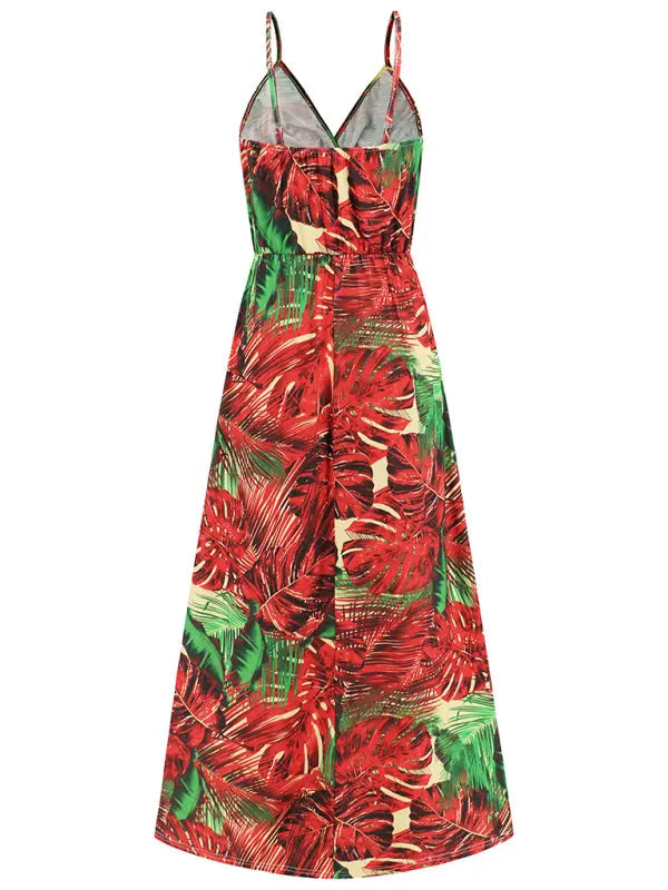 Blue Zone Planet | able and spaghetti strap backless slim holiday dress BLUE ZONE PLANET