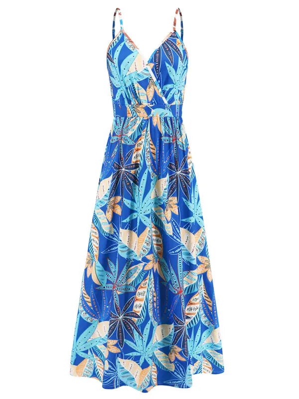 Blue Zone Planet | able and spaghetti strap backless slim holiday dress BLUE ZONE PLANET