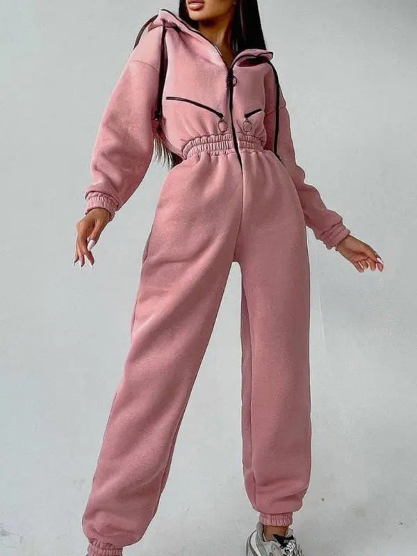 Blue Zone Planet | hooded sweatshirt sports suit two piece set BLUE ZONE PLANET