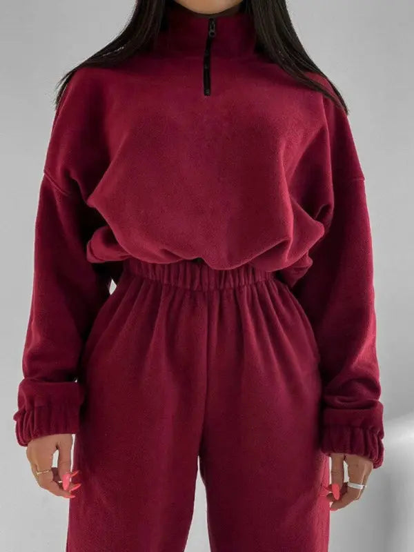 Blue Zone Planet | hooded sweatshirt sports suit two piece set BLUE ZONE PLANET
