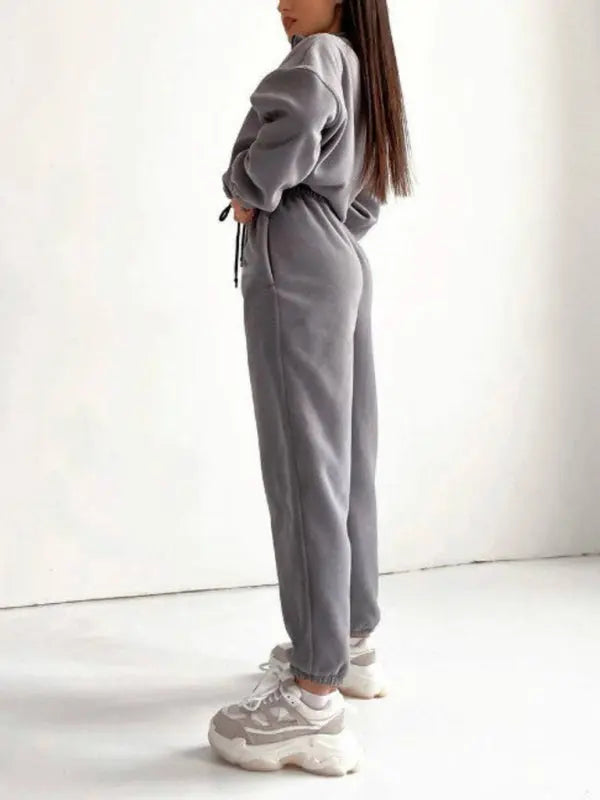 Blue Zone Planet | hooded sweatshirt sports suit two piece set BLUE ZONE PLANET