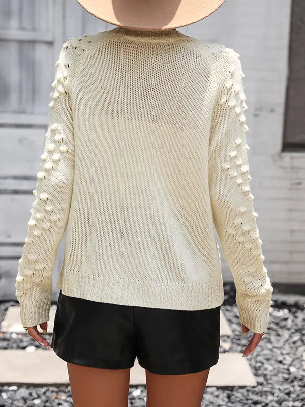 Blue Zone Planet | knitted three-dimensional pattern cardigan coat sweater BLUE ZONE PLANET