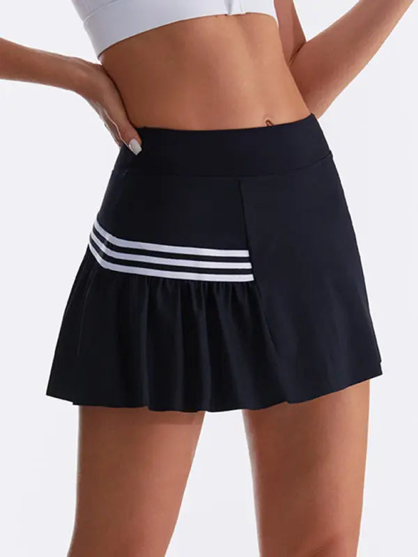 Blue Zone Planet | loose sports quick-drying anti-exposure tennis running yoga wear fake two-piece skirt BLUE ZONE PLANET