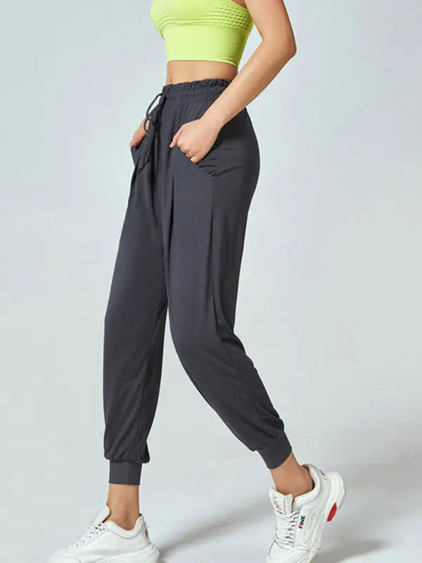 Blue Zone Planet | quick-drying pants loose running trousers fitness pants bundle feet BLUE ZONE PLANET