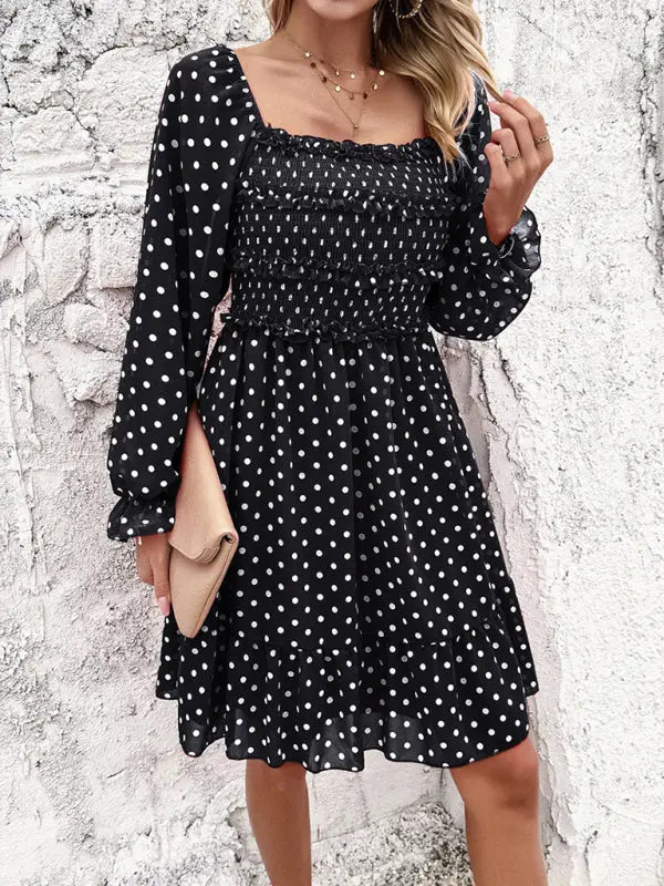 Blue Zone Planet | spring and summer polka dot dress BLUE ZONE PLANET