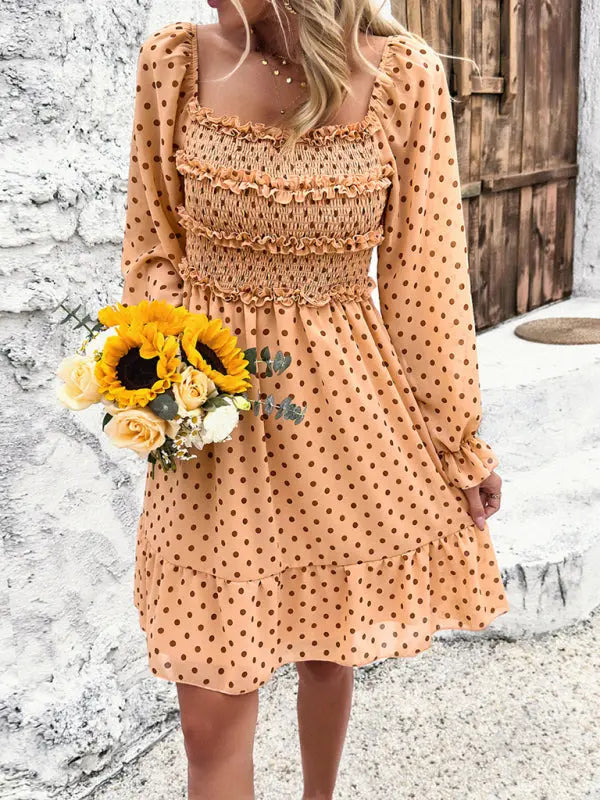 Blue Zone Planet | spring and summer polka dot dress BLUE ZONE PLANET